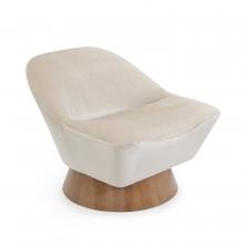 John-Richard AMF-1777-1117-AS - Sandbar Lounge Chair, Silver, Walnut, 28.5&34;H AMF-1777-1117-AS