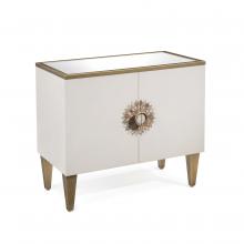 John-Richard EUR-01-0283 - Tyrol Cabinet, Alabaster, Gold, 34&34;W EUR-01-0283