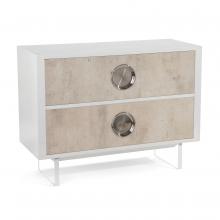 John-Richard EUR-01-0310 - Dante Chest, White, Beige, 45&34;W EUR-01-0310