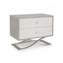 John-Richard EUR-01-0400 - Lenosa Nightstand, Gray, Linen Drawers, 36.25&34;W EUR-01-0400