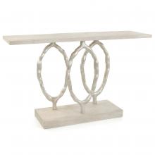 John-Richard EUR-02-0348 - Anello Console, Light Gray, Silver, 60&34;W EUR-02-0348