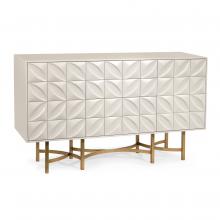 John-Richard EUR-04-0312 - Ghost Credenza, White, Bronze Frame, 61&34;W EUR-04-0312