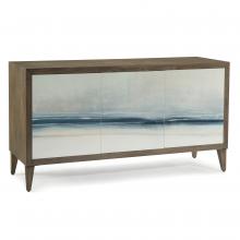 John-Richard EUR-04-0520 - Enigma Credenza, Driftwood, Ivory, Blue, 74&34;W EUR-04-0520