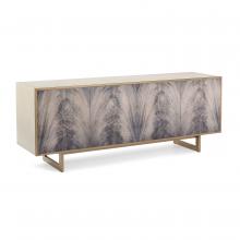 John-Richard EUR-04-0569 - D?j? Vu Credenza, Cream, Brushed Brass Frame, 89&34;W EUR-04-0569