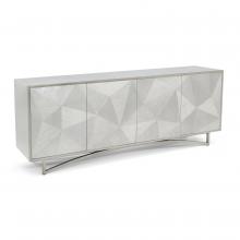 John-Richard EUR-04-0666 - Vertex Sideboard, Silver, Aluminum Leaf Base, 82.5&34;W EUR-04-0666