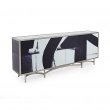 John-Richard EUR-04-0669 - Entanglement Sideboard, White, Black, 94&34;W EUR-04-0669