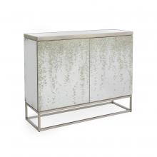 John-Richard EUR-04-0720 - Aeolian Cabinet, White, Mirror Top, 48&34;W EUR-04-0720