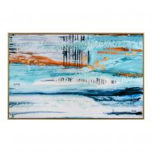 John-Richard GBG-2599 - o the Deep Framed Art, Blue, Gold, 41.5&34;H x 65.5&34;W x 2&34;D GBG-2599