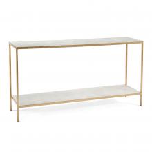 John-Richard JFD-0120 - New Orleans Console Table, White, Gold, 64&34;W JFD-0120