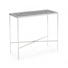 John-Richard JFD-0202 - Poirot End Table, Polished Stainless Steel, 24&34;W JFD-0202