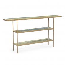 John-Richard JFD-0208 - Concord Console Table, Beige, Blue, Gold, 60&34;W JFD-0208