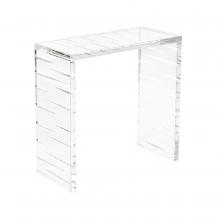 John-Richard JFD-0267 - Cut Crystal Side Table, Large, Clear, 22&34;H JFD-0267