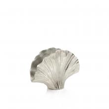 John-Richard JRA-13394 - Ginkgo Leaf Vase, Series III, Nickel, 7&34;H JRA-13394