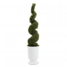 John-Richard JRB-4904 - French Versia Topiary Botanical, Green, White Urn, 18&34;W JRB-4904