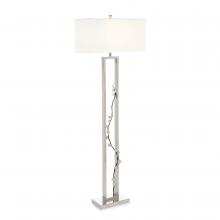 John-Richard JRL-10643 - ight, Polished Stainless Steel, White Rectangular Shade, 65.5&34;H JRL-10643