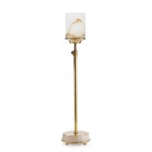 John-Richard JRL-8784 - Honey Buffet Lamp, 1-Light, Alabaster, Brass, 37&34;H JRL-8784