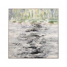 John-Richard JRO-3117 - Open Waters Framed Art, White, 43&34;H x 43&34;W x 2&34;D JRO-3117