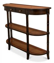 Sarreid 24362-1 - Winston Console, Walnut, Ebony, 48"W 24362-1