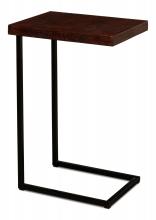 Sarreid 26380 - Apple Orchard Laptop Table, Dark Wood Top, Iron Base, 18"W 26380