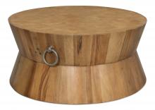 Sarreid 27134 - Round Tower Coffee Table, Driftwood, 38"W 27134