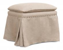 Sarreid 27719 - Draped Ottoman, Beige, 19"H 27719