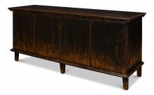 Sarreid 30535 - Dark Ribbon Sideboard, Antique Black, 75"W 30535