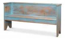 Sarreid 30546 - Beach House Bench, Distressed Blue, 61"W 30546