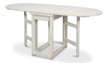 Sarreid 30884 - Charlie's Dropleaf Table, Whitewash, 18"W 30884