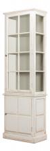 Sarreid 40376 - Tower Display Cabinet, Antique White, 29"W 40376