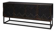 Sarreid 40383-5 - Aztec Sideboard, Black, 80"W 40383-5