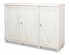 Sarreid 40520 - Beecher Sideboard, 3-Door, Whitewash, 66"W 40520