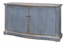 Sarreid 52755 - Columns Bowfront Sideboard, Distressed Blue, 71"W 52755