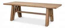 Sarreid 52955 - Miner's Dining Table, Natural, 98"W 52955