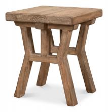 Sarreid 53189 - Farmhouse Side Table, Pine Wood, 24"H 53189