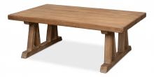 Sarreid 53200 - Farmhouse Coffee Table, Pine Wood, 51"W 53200