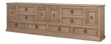 Sarreid 53359 - Chester Equestrian Chest, Barn Gray, 116"W 53359