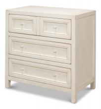 Sarreid 53498-3 - Ezra Commode, Antique White, 30"W 53498-3