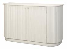 Sarreid 53605-3 - Halle Entrance Demilune, Antique White, 62"W 53605-3