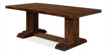 Sarreid 53642 - Raphael Dining Table, Distressed Brown, 84"W 53642