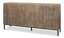 Sarreid 53649 - Suzette Sideboard, Distressed Gray, 72"W 53649