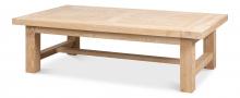 Sarreid 53707 - Bauhaus Cocktail Table, Natural, 55"W 53707