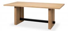 Sarreid 53799 - Russell Dining Table, Natural, 79"W 53799