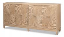 Sarreid 53820 - Rayon Sideboard, 4-Door, Tan, 76"W 53820