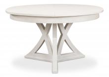 Sarreid 78-176-5 - Casual Jupe Dining Table, Medium, White, 54"W 78-176-5