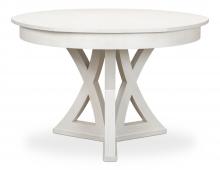 Sarreid 78-184-5 - Casual Jupe Dining Table, Small, White, 45"W 78-184-5