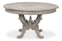 Sarreid 78-194 - Arles Equestrian Jupe Dining Table, Gray, 54"W 78-194