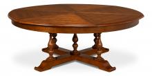 Sarreid 78-75 - Walnut Jupe Dining Table, X-Large, Walnut, 80"W 78-75