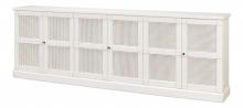 Sarreid R045-79C - Luciana Buffet, Cane Doors, White, 112"W R045-79C