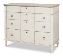 Sarreid R054-14T15 - Azzalene Dresser, Gray Top, Distressed White, 48"W R054-14T15