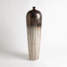 Global Views Company 1.10693 - Reactive Bronze Stripe Vessel - Tall